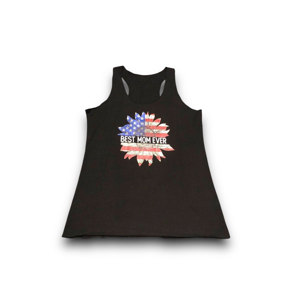 Women's "Best Mom Ever" Graphic Tank Top - Med